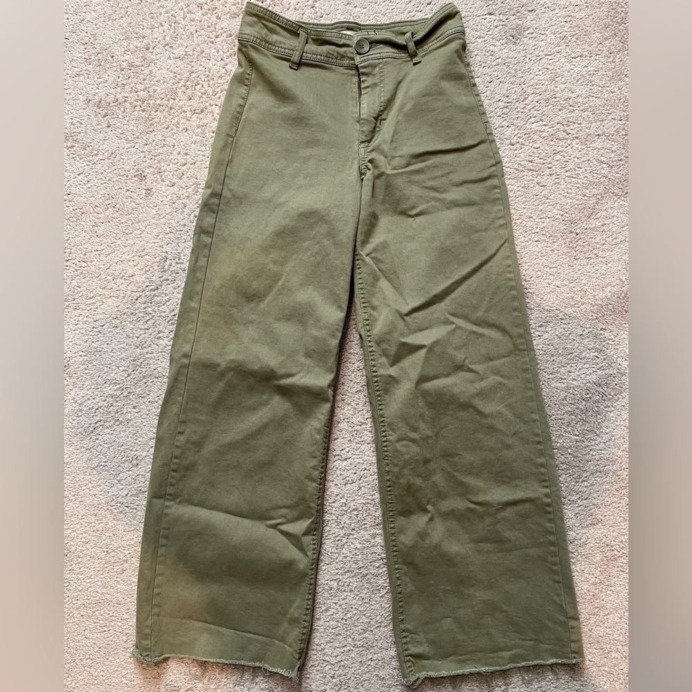 Oat New York Olive Wide Leg Pants